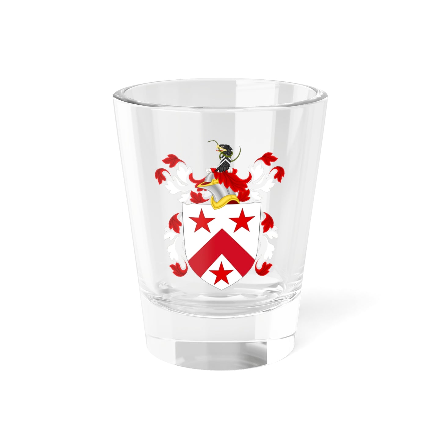 Coat of Arms of John Broughton (United States) (Coat of Arms) Shot Glass 1.5oz
