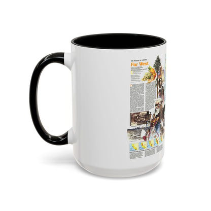 USA - Far West 2 (1984) (Map) Accent Coffee Mug