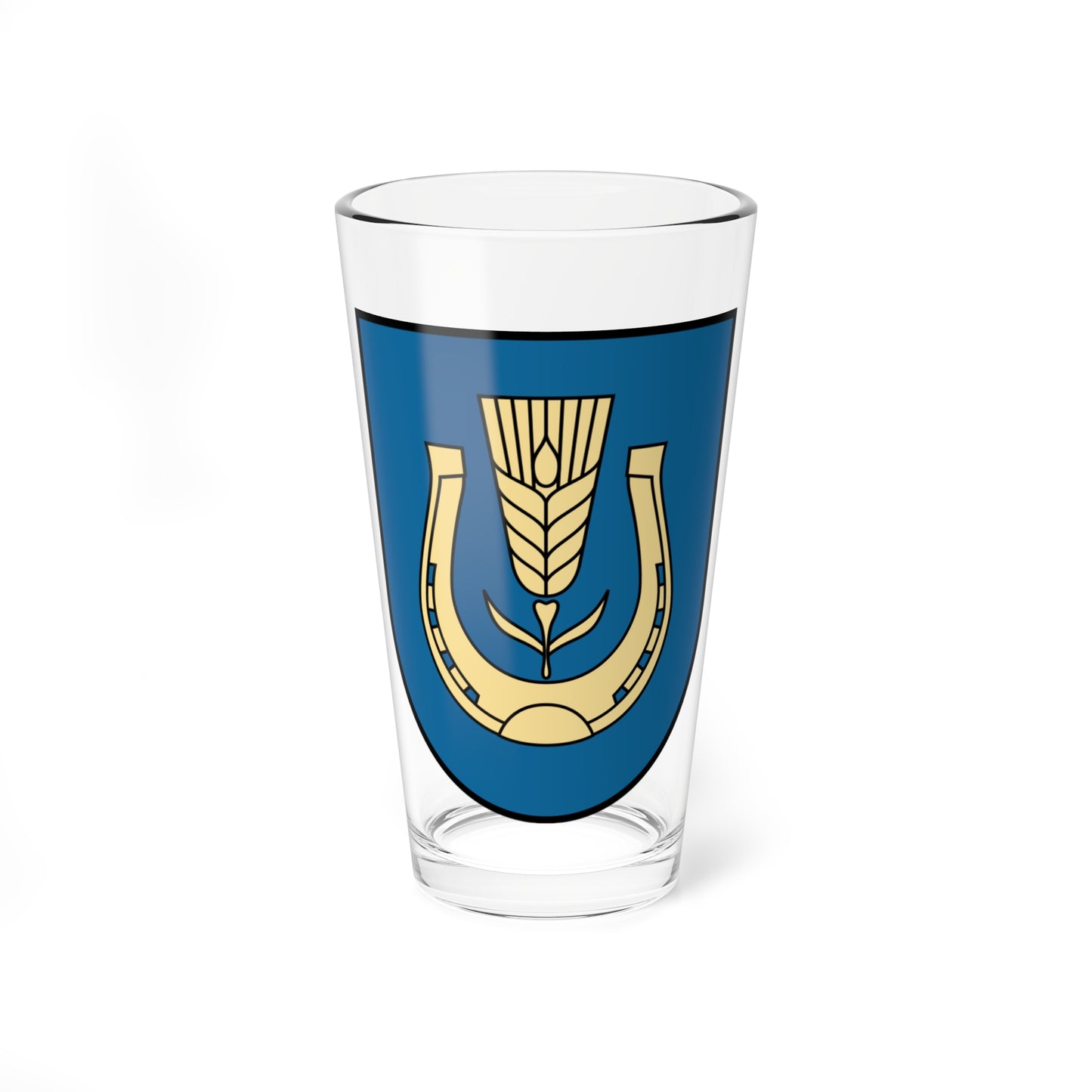 Dolynska Raion coat of arms lesser (Ukraine) (Coat of Arms) Pint Glass 16oz