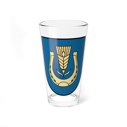Dolynska Raion coat of arms lesser (Ukraine) (Coat of Arms) Pint Glass 16oz