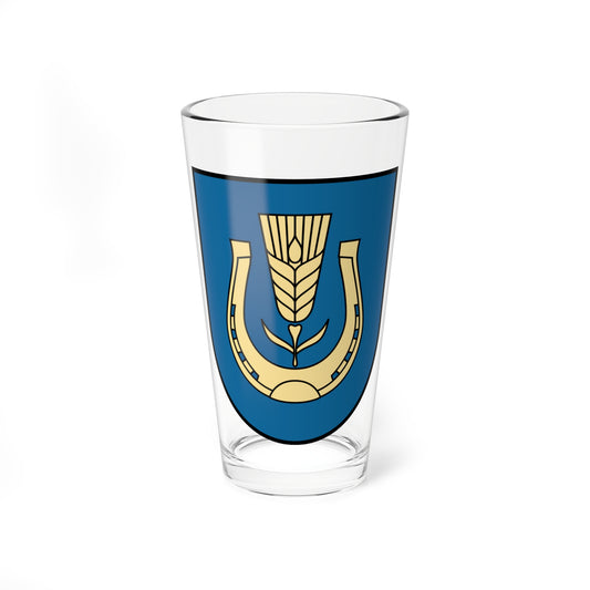 Dolynska Raion coat of arms lesser (Ukraine) (Coat of Arms) Pint Glass 16oz