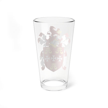 Coat of Arms of William Chesebrough (United States) (Coat of Arms) Pint Glass 16oz