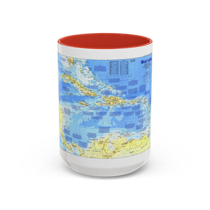 West Indies 1 (1987) (Map) Accent Coffee Mug