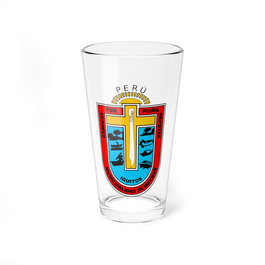 Escudo de Iquitos (Peru) (Coat of Arms) Pint Glass 16oz