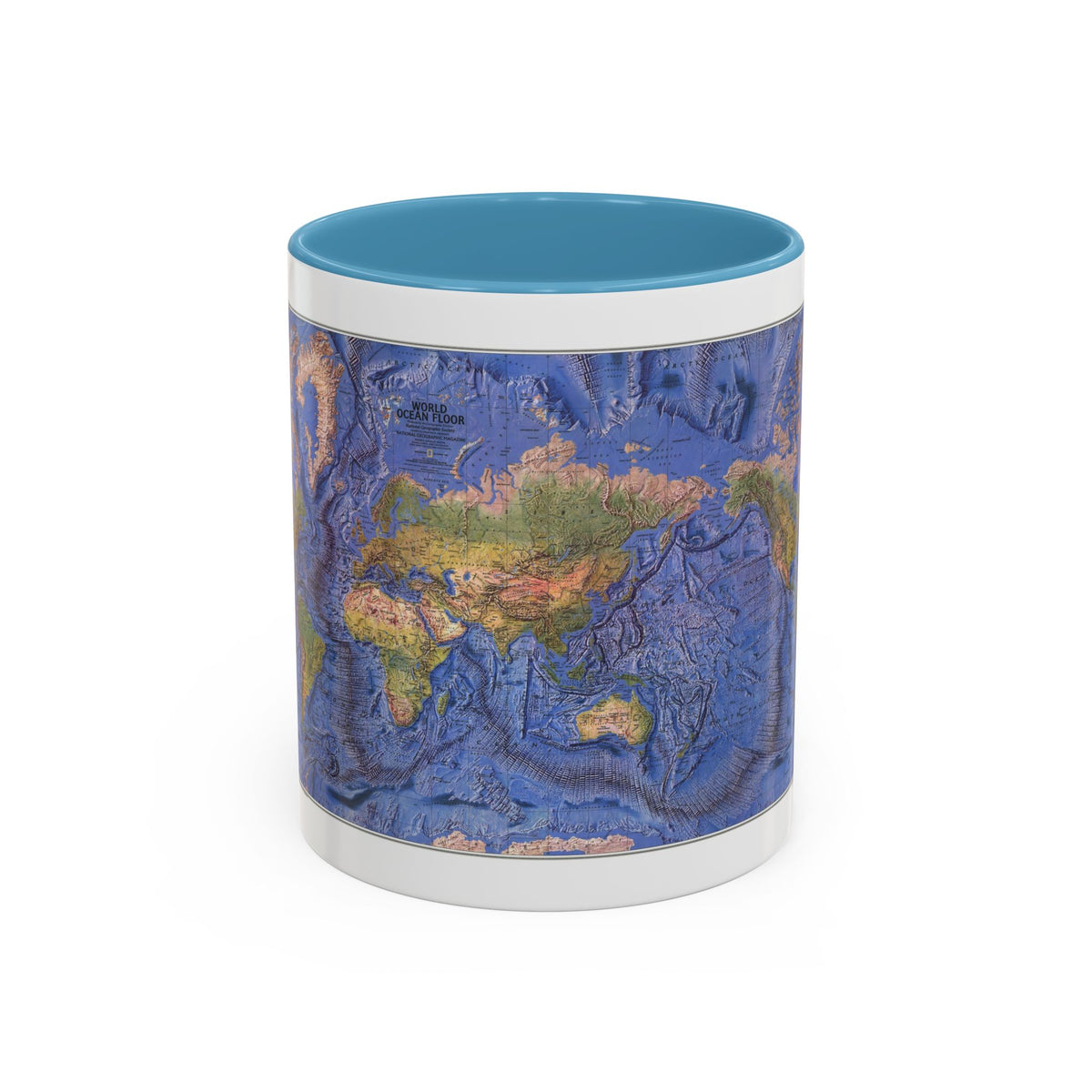 World Ocean Floor (1981) (Map) Accent Coffee Mug