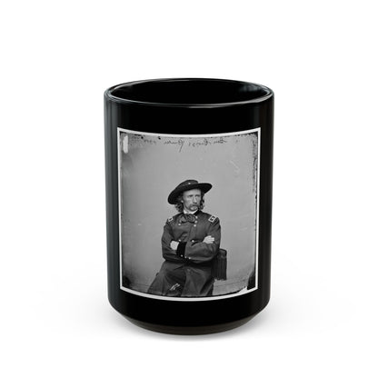 Major General George Armstrong Custer(2) (U.S. Civil War) Black Coffee Mug