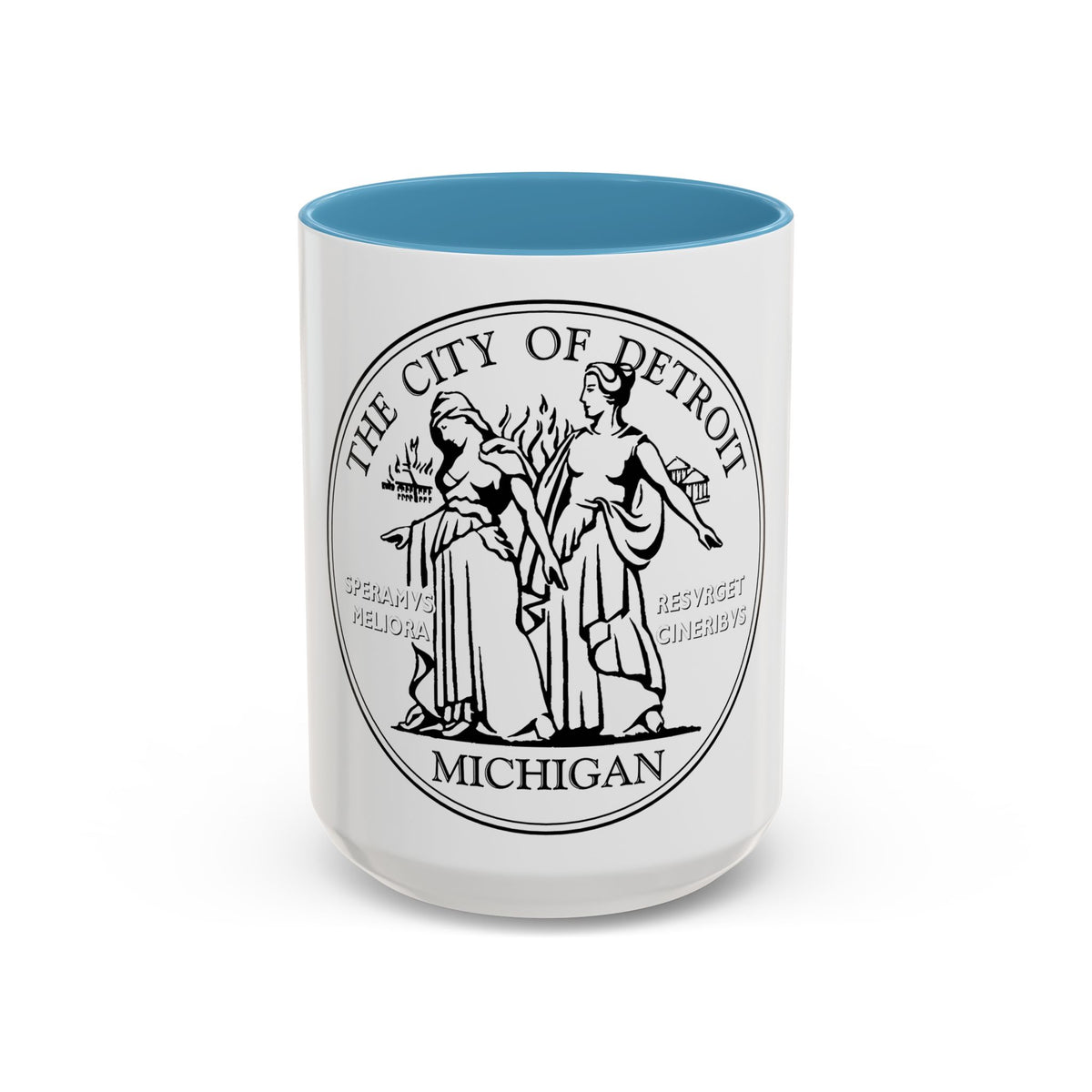 Seal of Detroit - Accent Coffee Mug