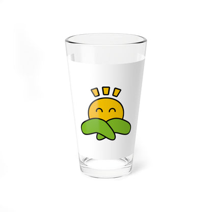 Flag of Nasukarasuyama Tochigi no text (Japan) Pint Glass 16oz