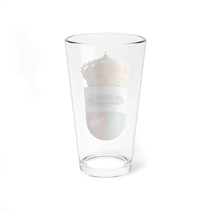 Escudo de La Almarcha2 (Spain) (Coat of Arms) Pint Glass 16oz
