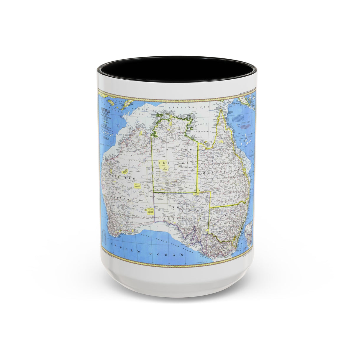 Australia (1979) (Map) Accent Coffee Mug