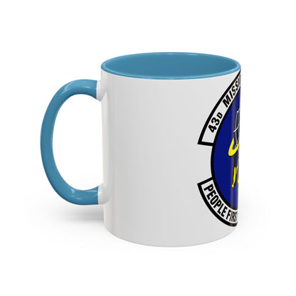 43d Mission Support Squadron (U.S. Air Force) Accent Coffee Mug