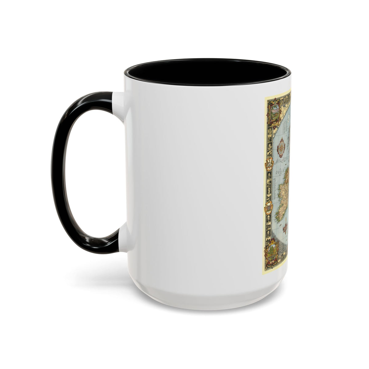 Great Britain - A Modern Pilgrim's Map (1937) (Map) Accent Coffee Mug