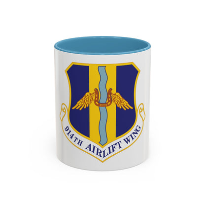 914th Airlift Wing (U.S. Air Force) Accent Coffee Mug