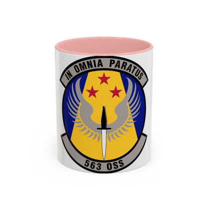 563d Operations Support Squadron (U.S. Air Force) Accent Coffee Mug