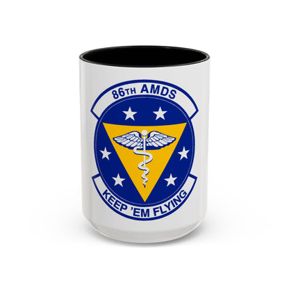 86 Aerospace Medicine Squadron USAFE (U.S. Air Force) Accent Coffee Mug