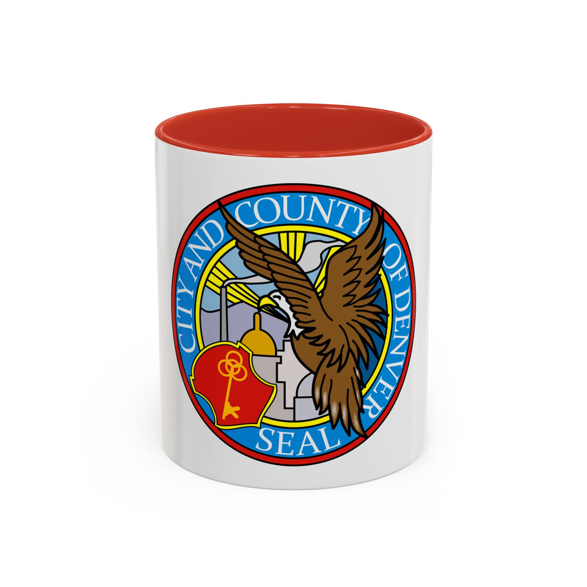 Seal of Denver - Accent Coffee Mug