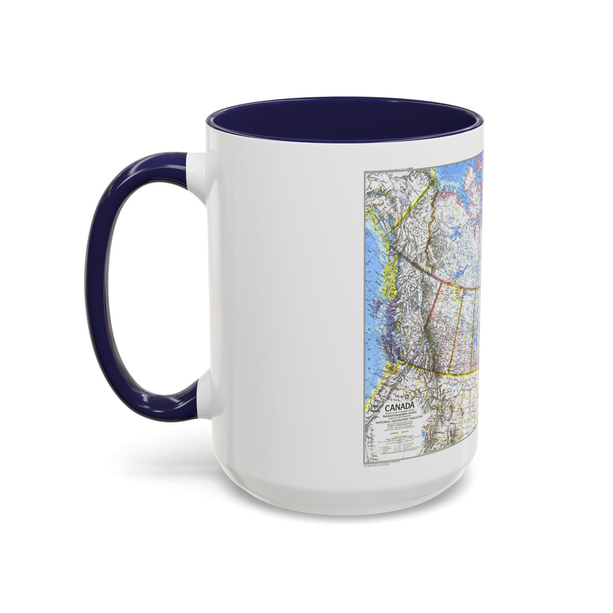 Canada (1972) (Map) Accent Coffee Mug