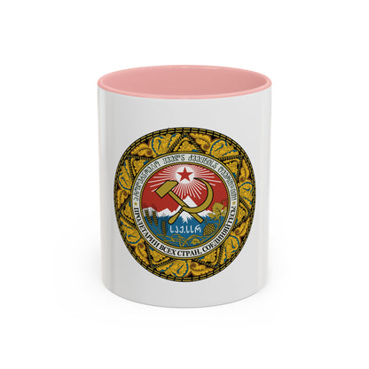 Emblem of the Georgian SSR-2 - Accent Coffee Mug