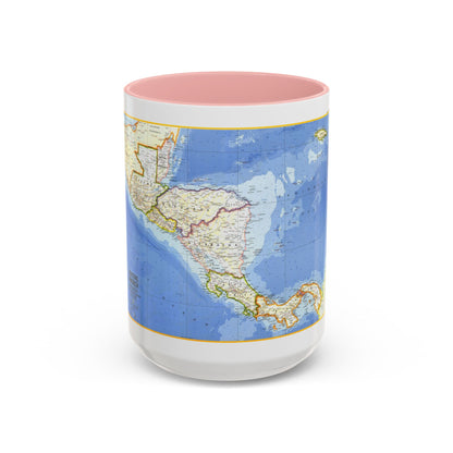 Central America (1973) (Map) Accent Coffee Mug