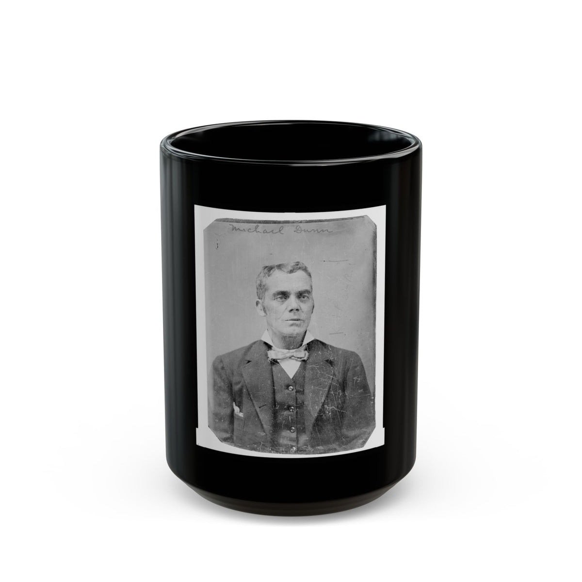 Michael Dunn, Half-Length Portrait, Facing Front (U.S. Civil War) Black Coffee Mug