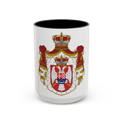 Coat of arms of the Kingdom of Yugoslavia - Accent Coffee Mug