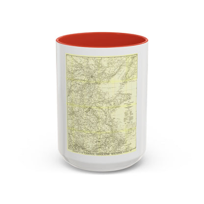 China, North Eastern (1900) (Map) Accent Coffee Mug
