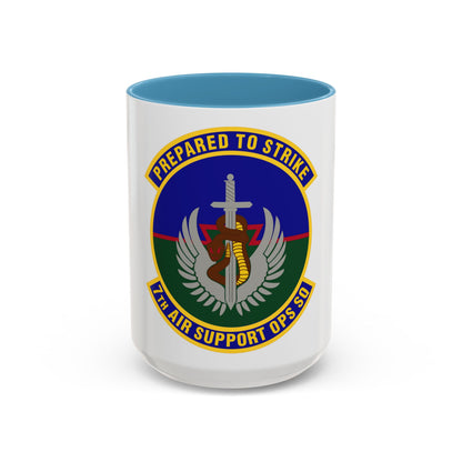 7th Air Support Operations Squadron (U.S. Air Force) Accent Coffee Mug