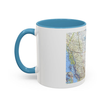 Canada - Western (1966) (Map) Accent Coffee Mug