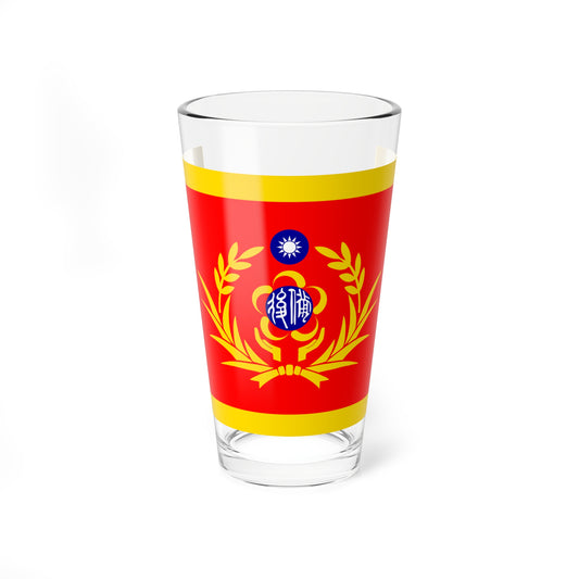 ROC Commanding General of Reserved Military Force Flag (China) Pint Glass 16oz