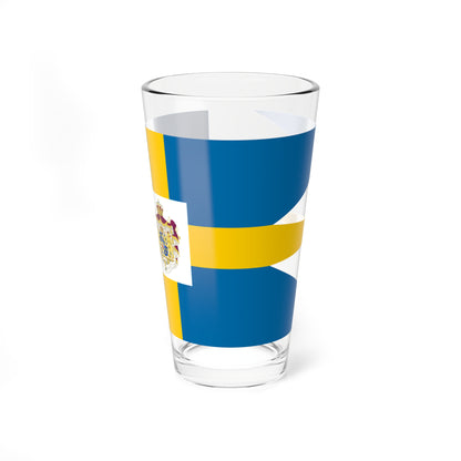 Sweden-Royal-flag-grand-coa (Sweden) Pint Glass 16oz