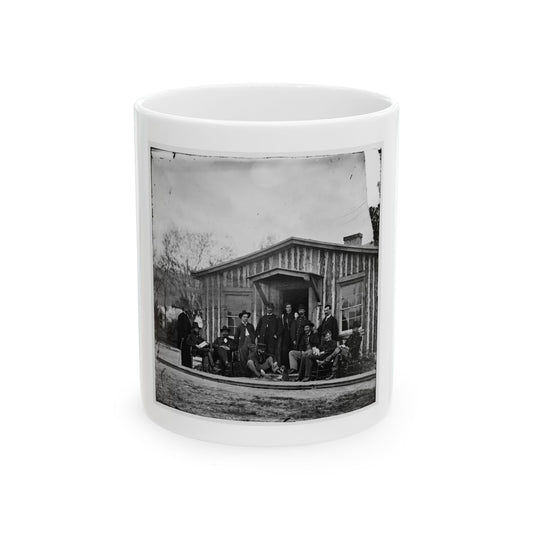 City Point, Va. Members Of Gen. Ulysses S. Grant's Staff (U.S. Civil War) White Coffee Mug