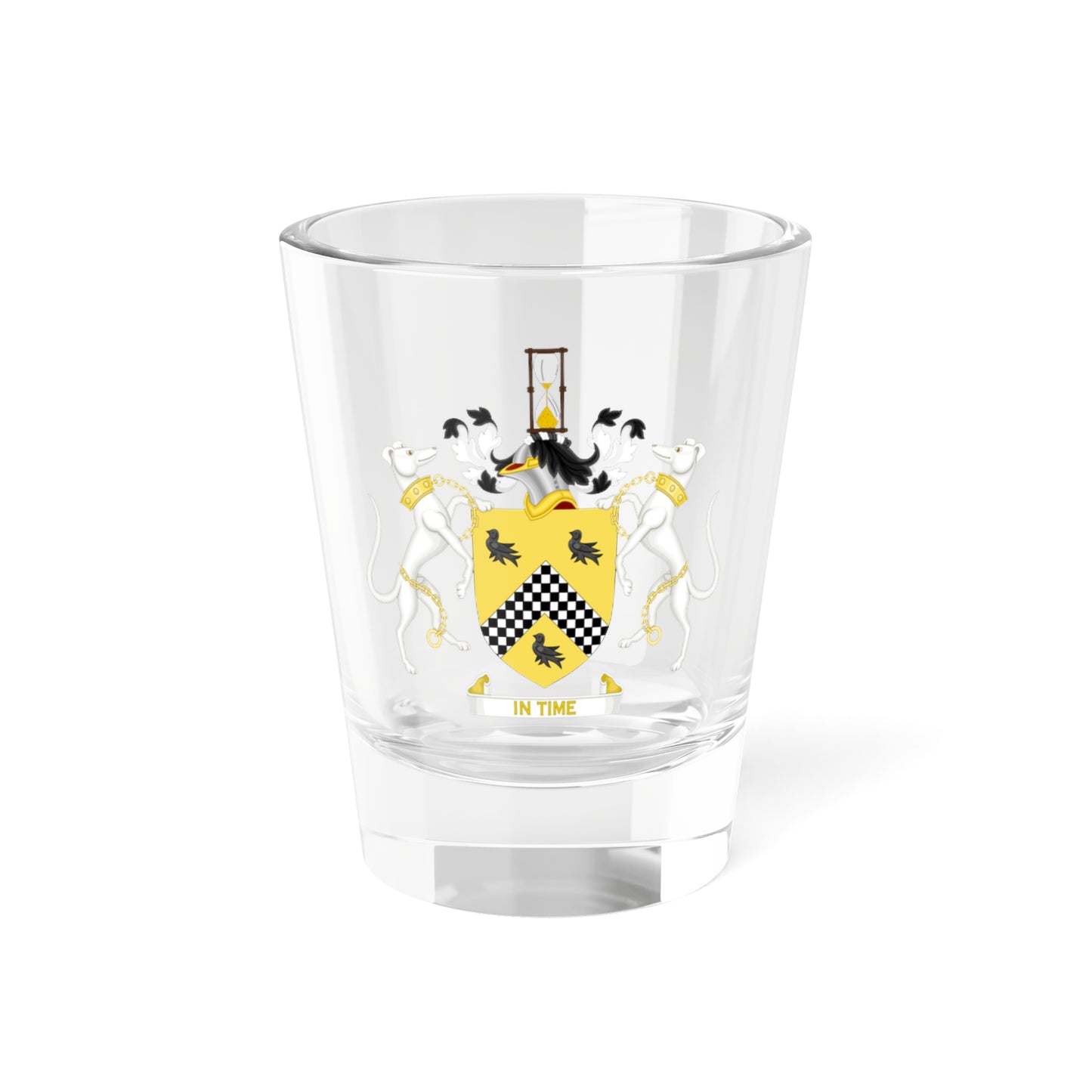 Houston Family Arms Full Achievement (United States) (Coat of Arms) Shot Glass 1.5oz