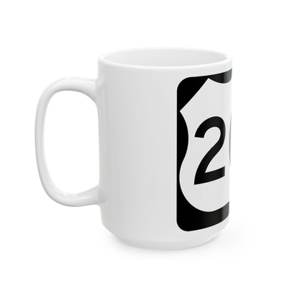 US 209 NY (New York) (Road Sign) White Coffee Mug