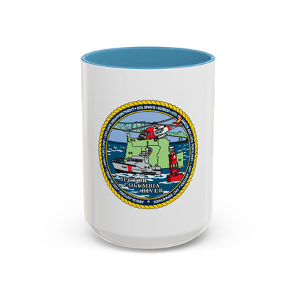 USCGS Columbia River (U.S. Coast Guard) Accent Coffee Mug