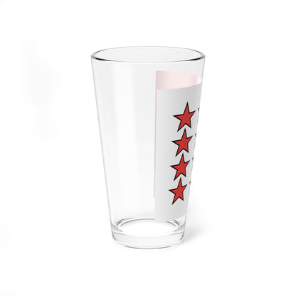Flag of Canton of Valais 1802-1815 (Switzerland) Pint Glass 16oz