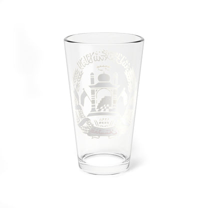 Emblem of Afghanistan present on the flag 2004-2013 (Afghanistan) (Coat of Arms) Pint Glass 16oz