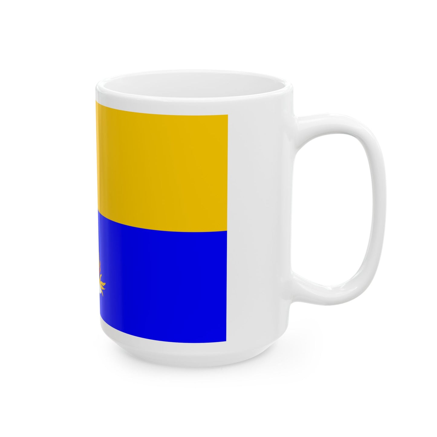 Flag of Kalkara 1993 to 2009 Malta - White Coffee Mug-Go Mug Yourself