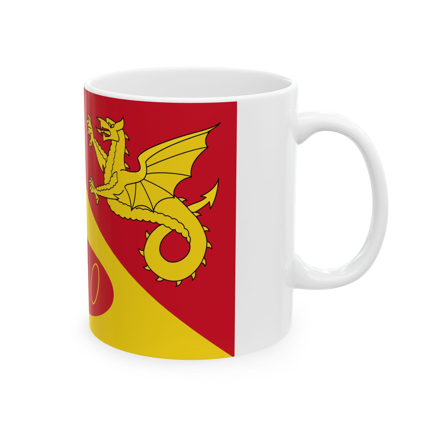 Drapeau de Craig y Dorth Royaume-Uni - Tasse à café blanche