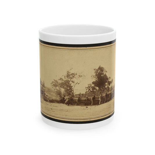 Civil War Soldiers In Action (U.S. Civil War) White Coffee Mug