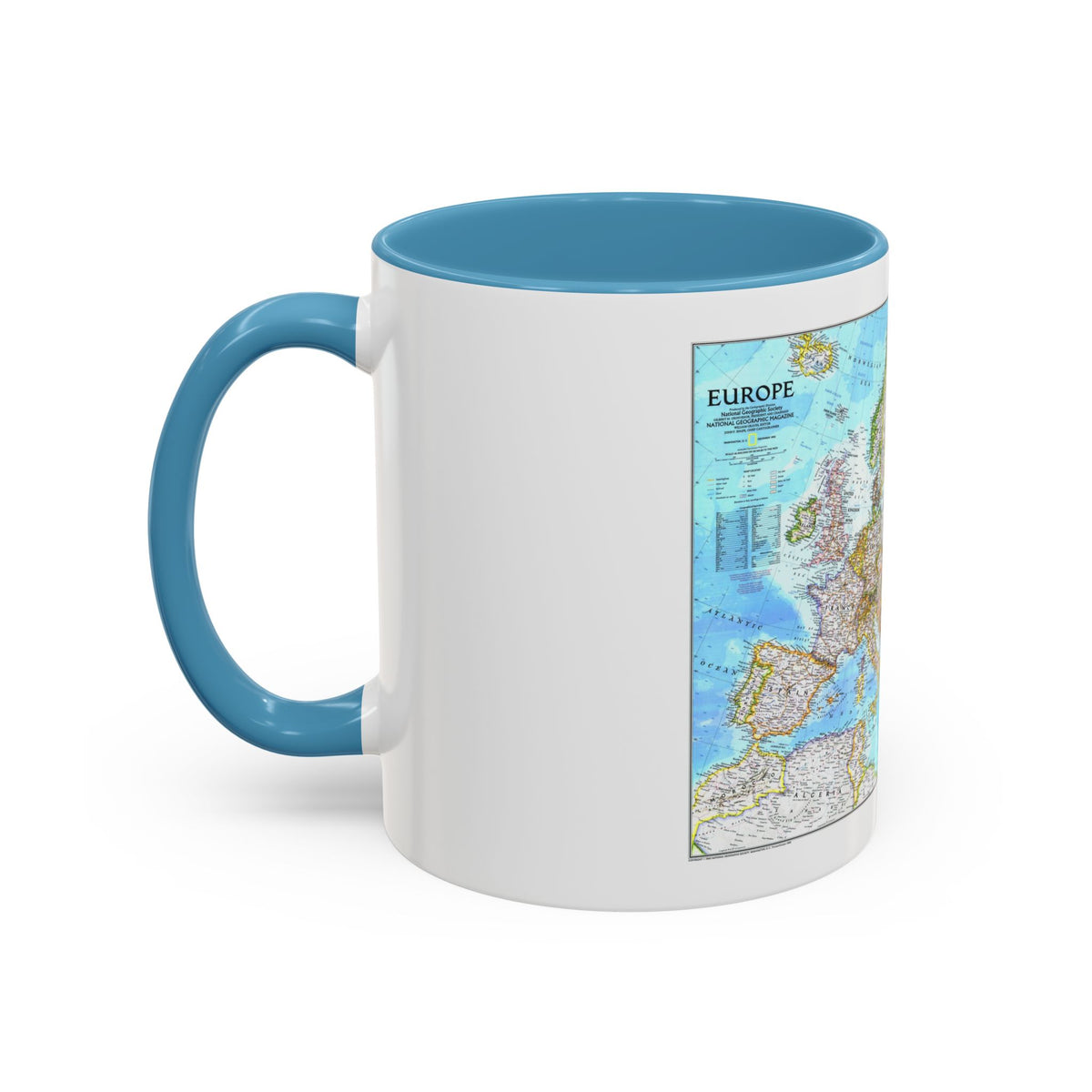 Europe (1992) (Map) Accent Coffee Mug