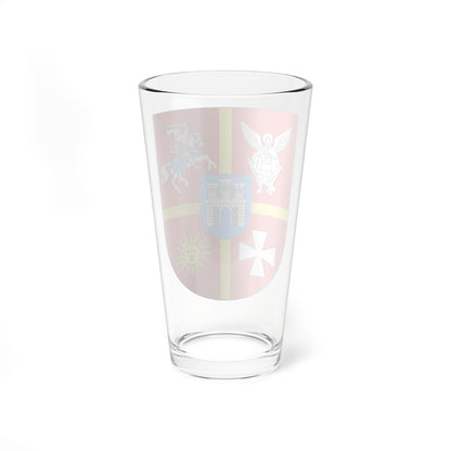 Coat of Arms of Zhytomyr Oblast m (Ukraine) (Coat of Arms) Pint Glass 16oz