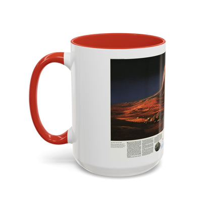 Space - MARS, Dusty Face of (1973) (Map) Accent Coffee Mug