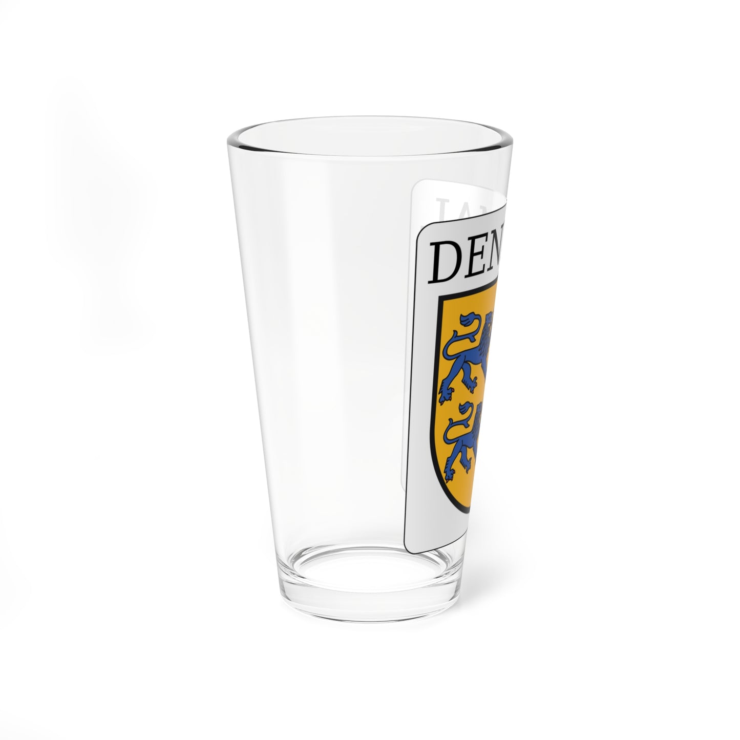 Denkmalplakette Schleswig-Holstein (Denmark) (Coat of Arms) Pint Glass 16oz
