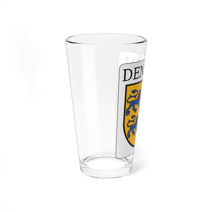 Denkmalplakette Schleswig-Holstein (Denmark) (Coat of Arms) Pint Glass 16oz