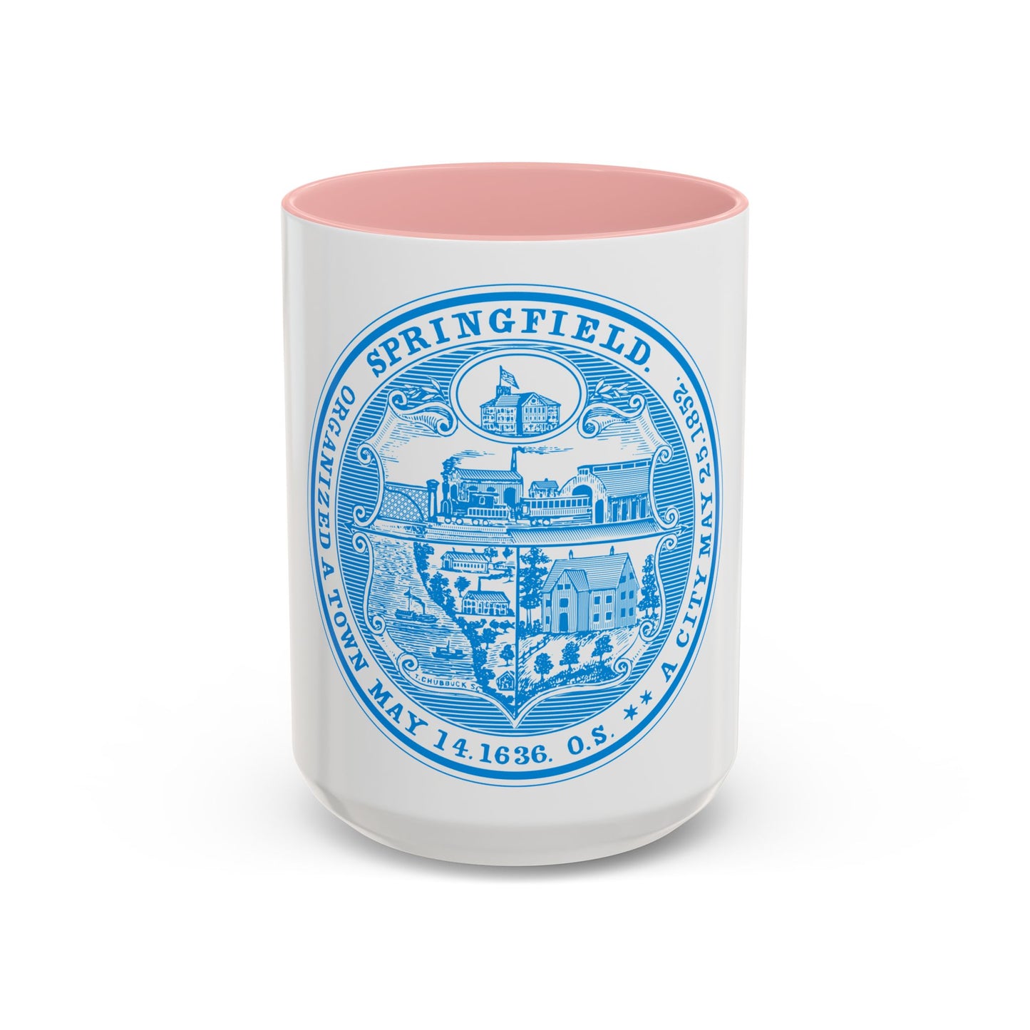 Seal of Springfield Massachusetts - Accent Coffee Mug