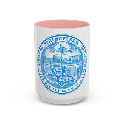 Seal of Springfield Massachusetts - Accent Coffee Mug