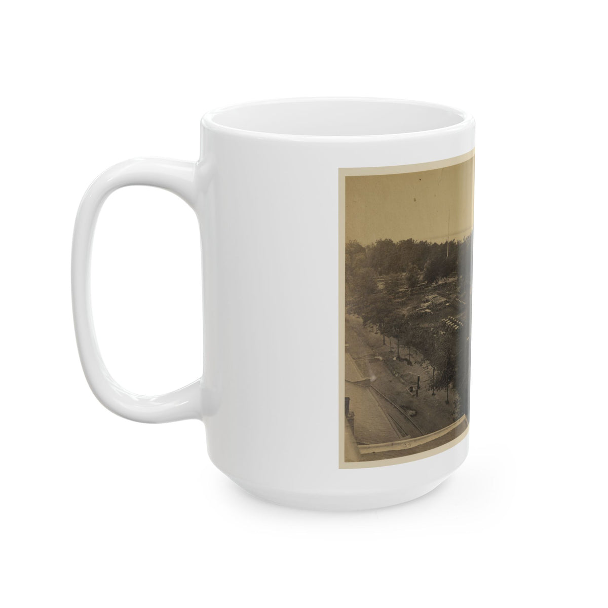 Arsenal Yard, Washington, D.C., From Roof Of Model Arsenal (U.S. Civil War) White Coffee Mug