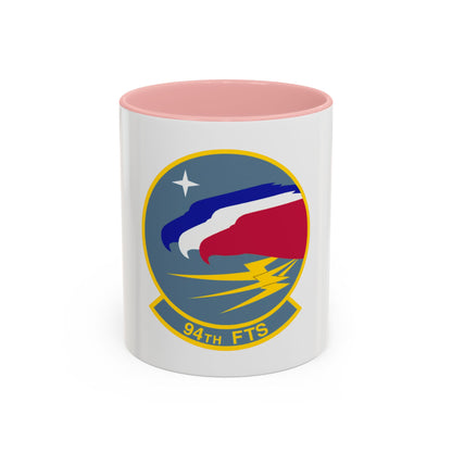 94 Flying Training Squadron AETC (U.S. Air Force) Accent Coffee Mug