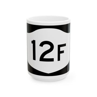 NY-12F (New York) (Road Sign) White Coffee Mug
