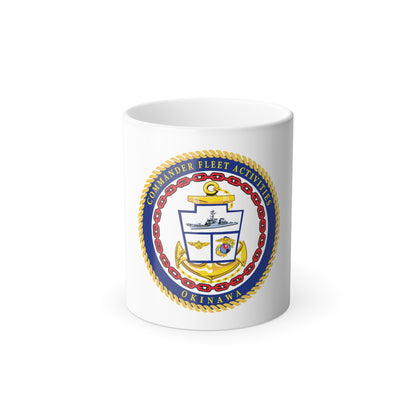 COMMANDER FLEET ACTIVITIES OKINAWA (U.S. Navy) Color Changing Mug 11oz